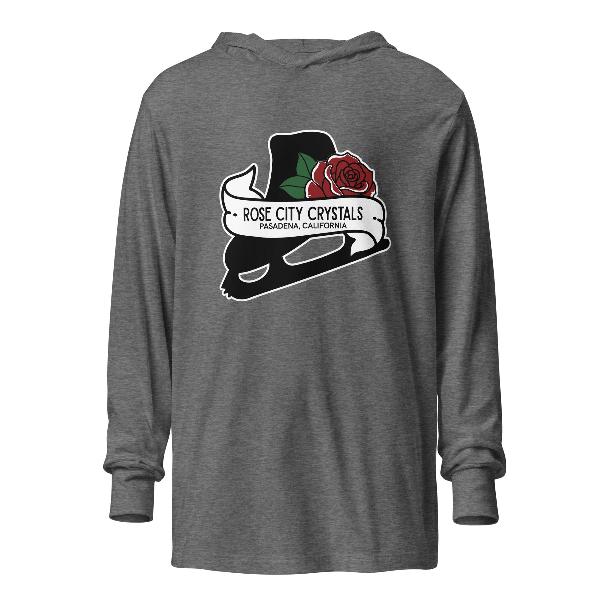 Performance | Hooded Long Sleeve T Shirt | Rose City Crystals