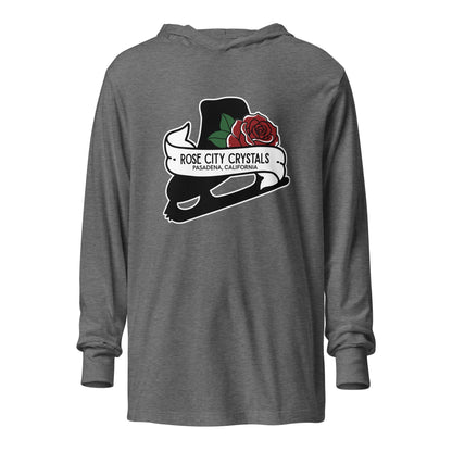 Performance | Hooded Long Sleeve T Shirt | Rose City Crystals