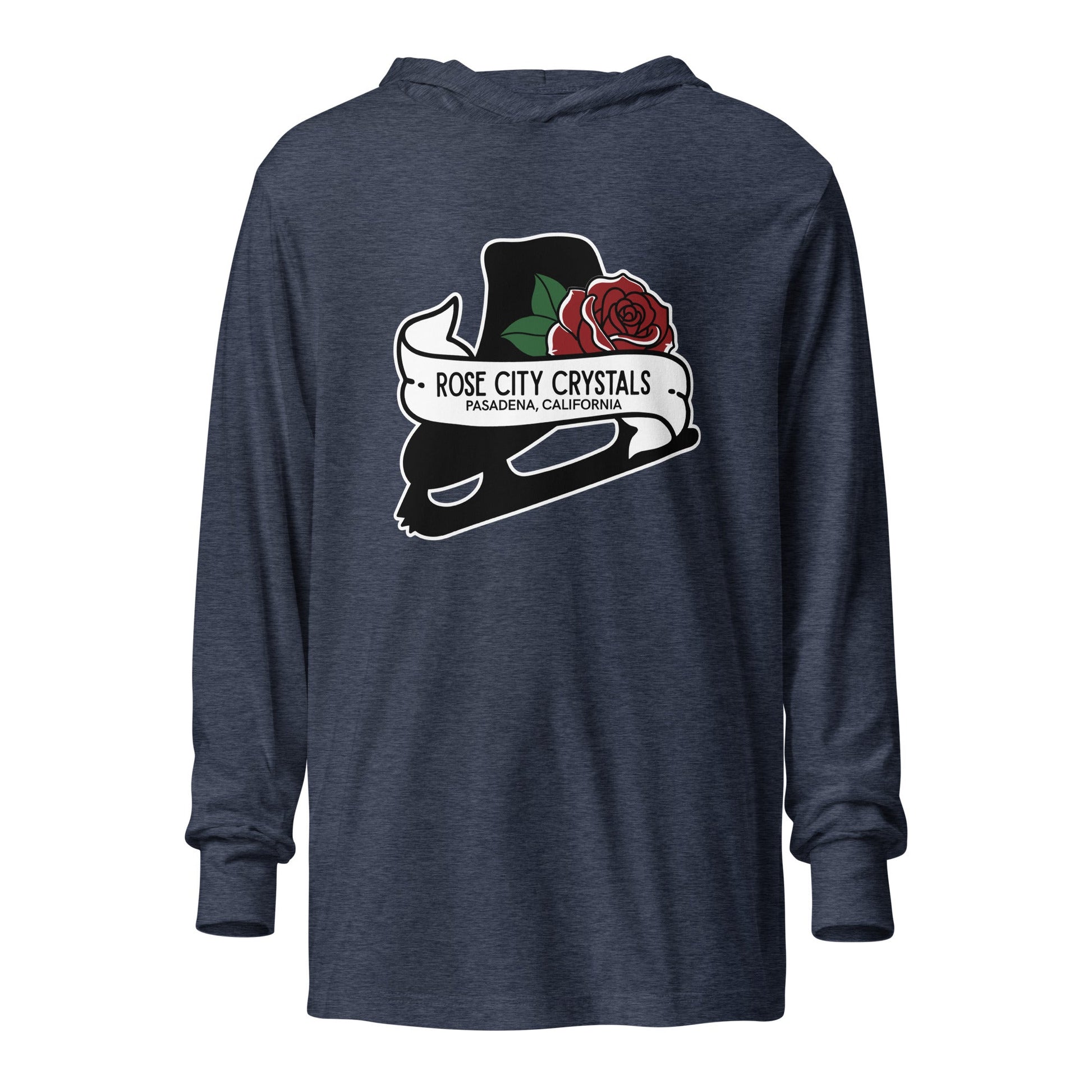 Performance | Hooded Long Sleeve T Shirt | Rose City Crystals