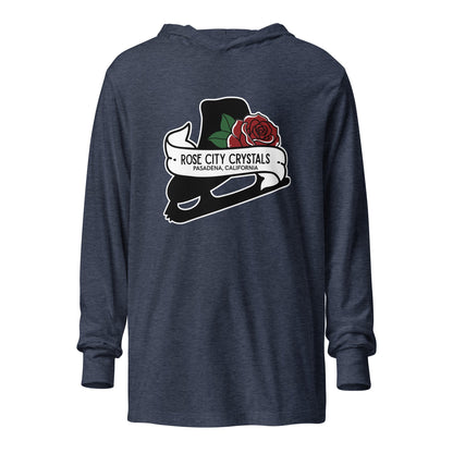 Performance | Hooded Long Sleeve T Shirt | Rose City Crystals