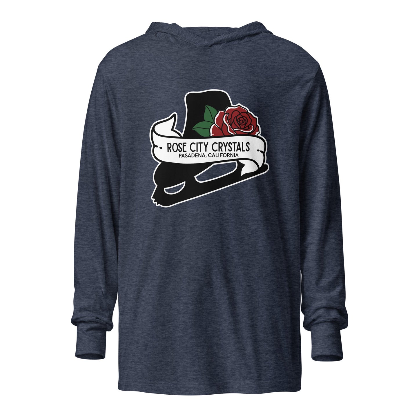 Performance | Hooded Long Sleeve T Shirt | Rose City Crystals