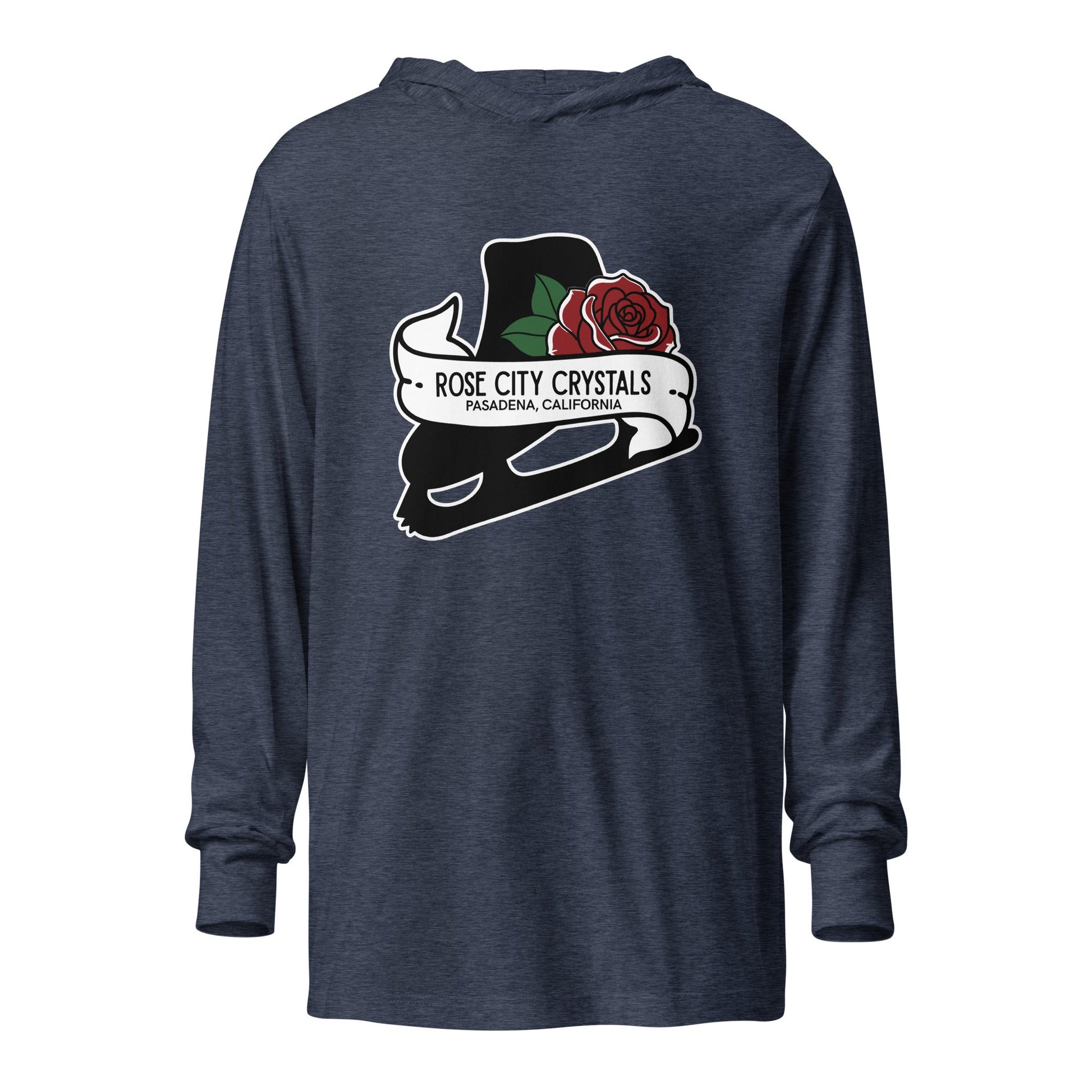 Performance | Hooded Long Sleeve T Shirt | Rose City Crystals