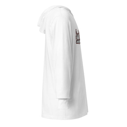 Performance | Hooded Long Sleeve T Shirt | Rough Riders | Baseball Script Logo