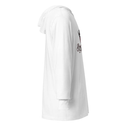 Performance | Hooded Long Sleeve T Shirt | Rough Riders | Masked Man Logo