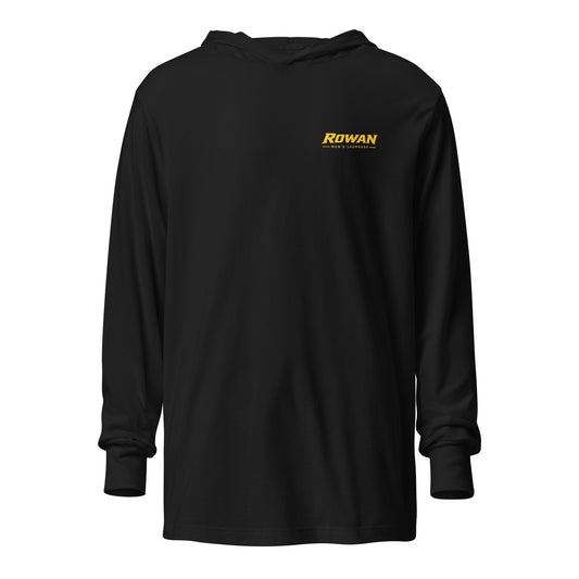 Performance | Hooded Long Sleeve T Shirt | Rowan Men’s Lacrosse | Lettermark Logo