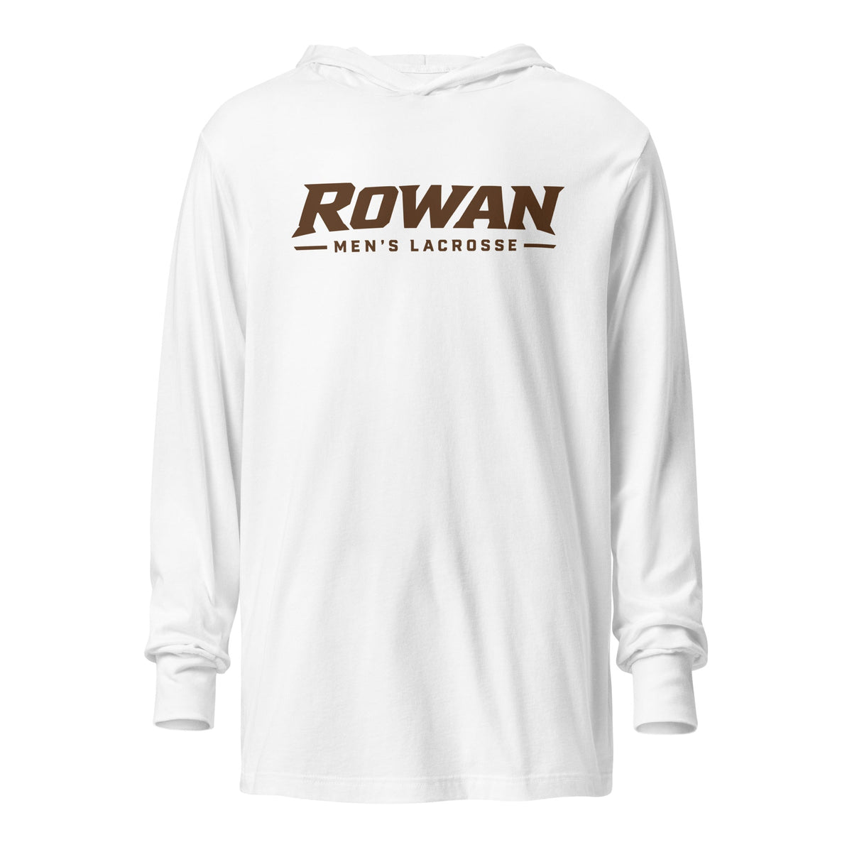 Performance | Hooded Long Sleeve T Shirt | Rowan Men’s Lacrosse | Modern Script Logo