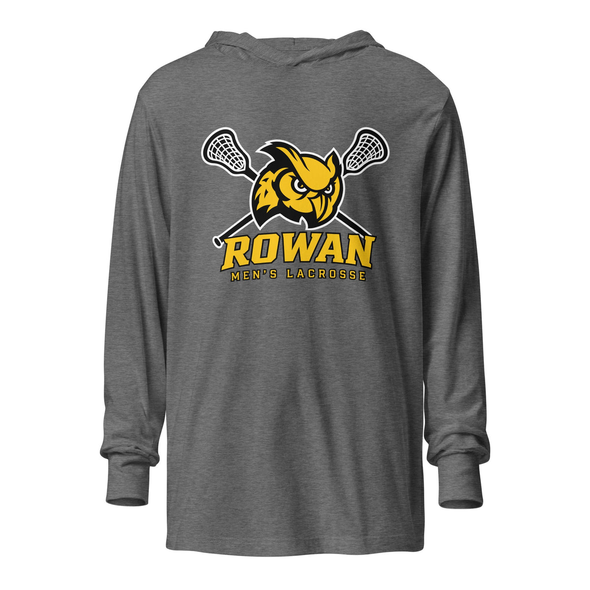 Performance | Hooded Long Sleeve T Shirt | Rowan Men’s Lacrosse | Vanguard Logo