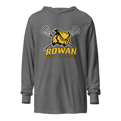Performance | Hooded Long Sleeve T Shirt | Rowan Men’s Lacrosse | Vanguard Logo