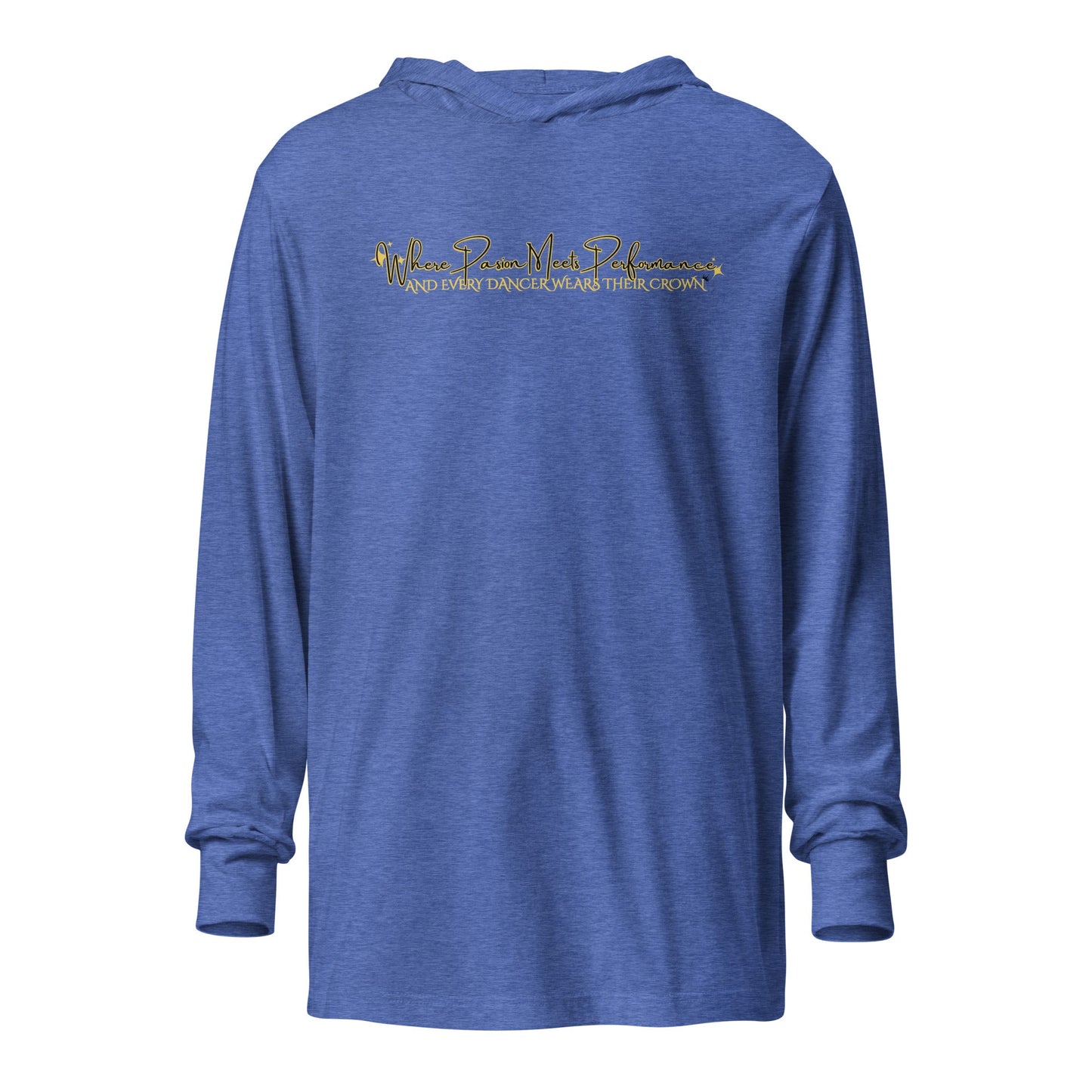 Performance | Hooded Long Sleeve T Shirt | Royal Dance Palace | Alt Logo