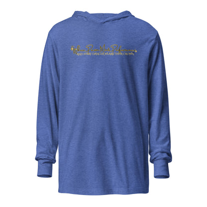 Performance | Hooded Long Sleeve T Shirt | Royal Dance Palace | Alt Logo