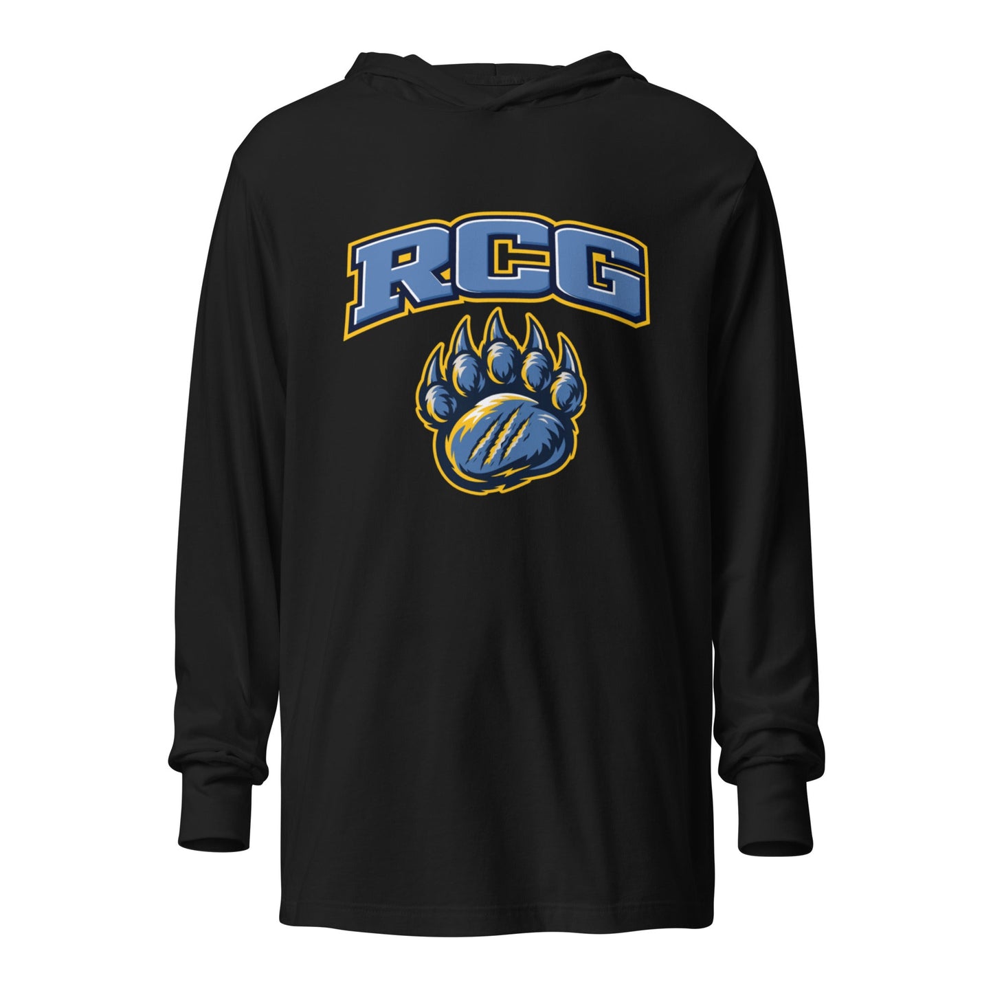 Performance | Hooded Long Sleeve T Shirt | Rutherford County Grizzlies Football | Strike Logo