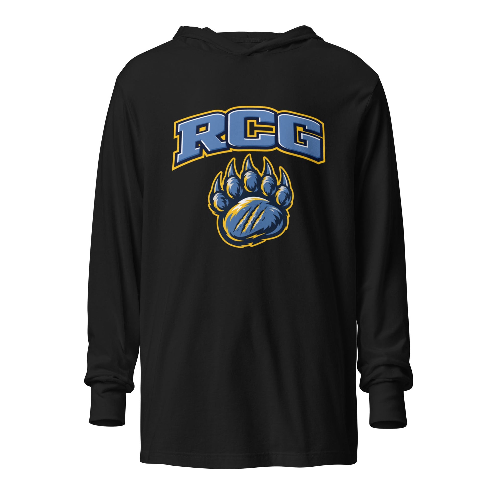 Performance | Hooded Long Sleeve T Shirt | Rutherford County Grizzlies Football | Strike Logo
