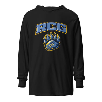Performance | Hooded Long Sleeve T Shirt | Rutherford County Grizzlies Football | Strike Logo
