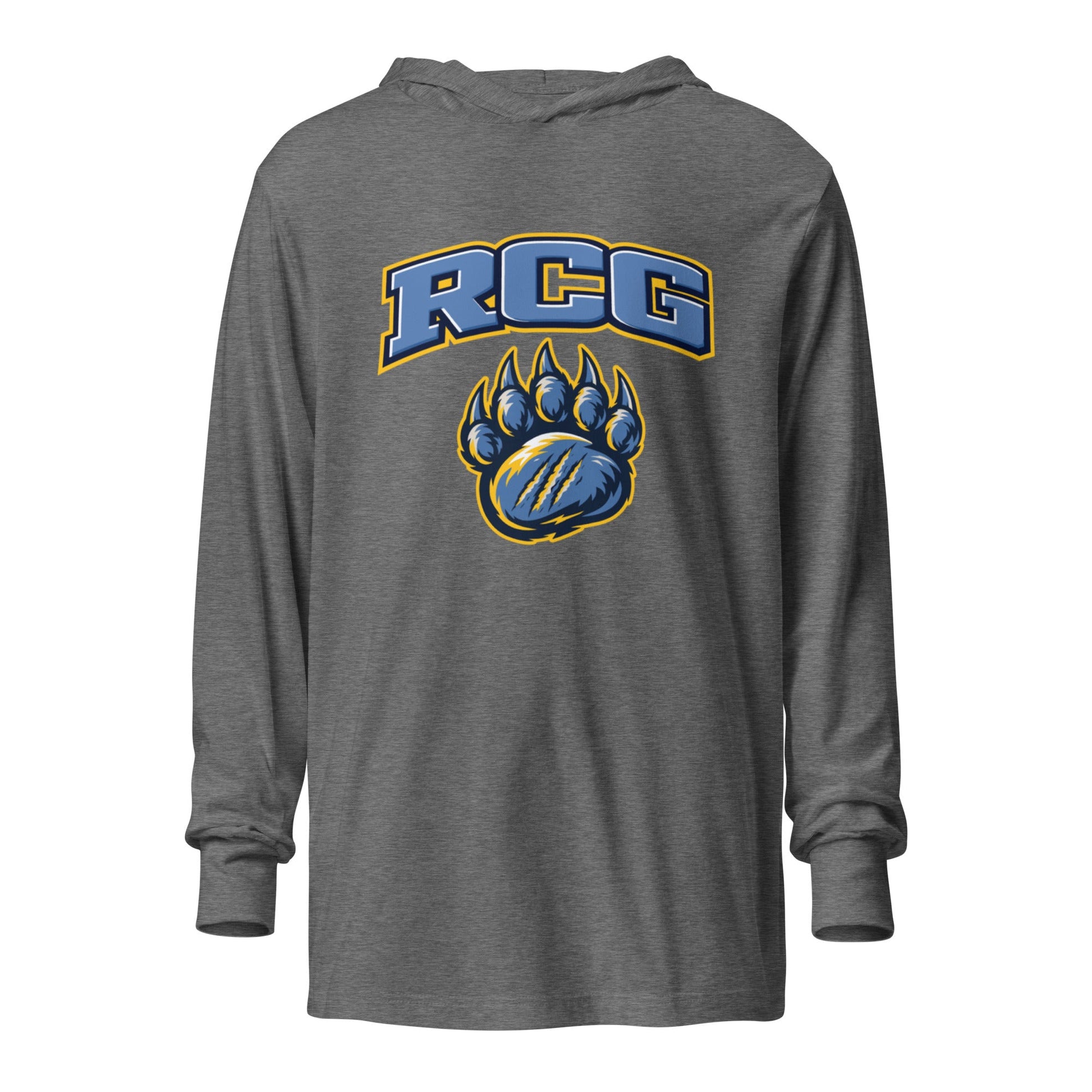 Performance | Hooded Long Sleeve T Shirt | Rutherford County Grizzlies Football | Strike Logo