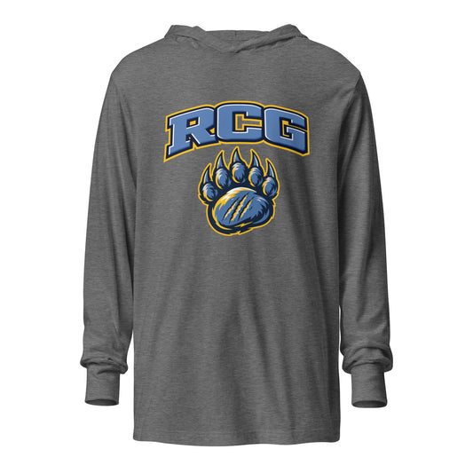 Performance | Hooded Long Sleeve T Shirt | Rutherford County Grizzlies Football | Strike Logo