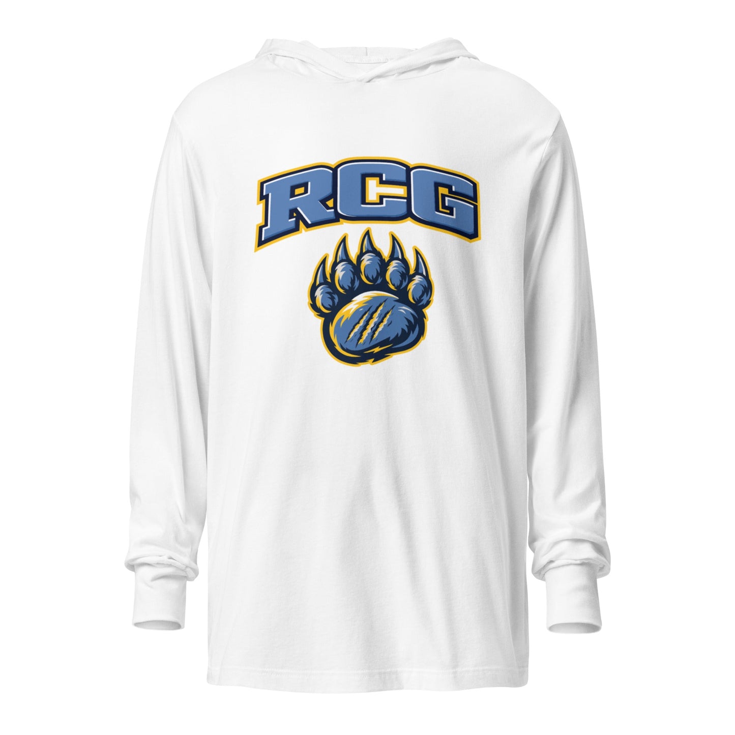 Performance | Hooded Long Sleeve T Shirt | Rutherford County Grizzlies Football | Strike Logo