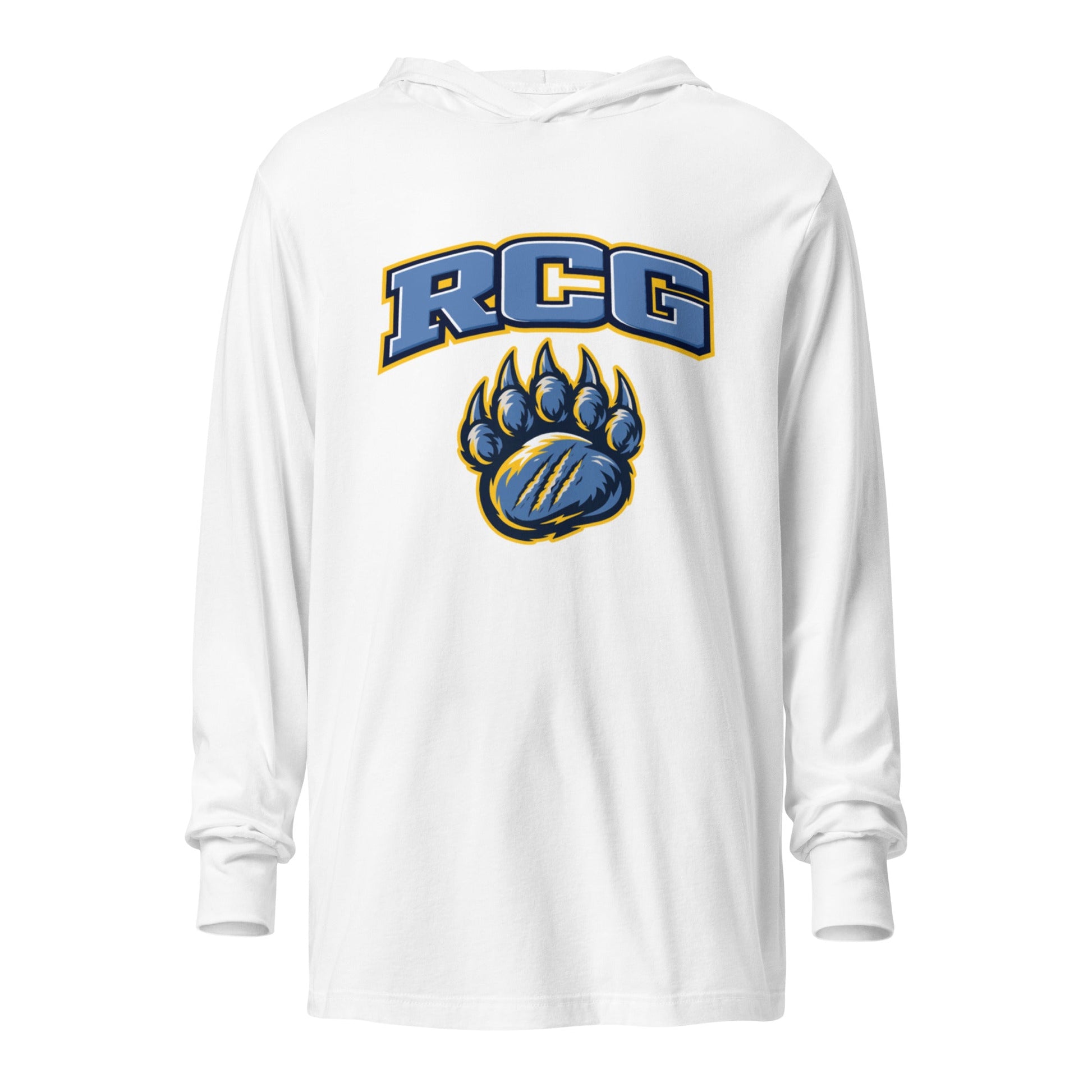 Performance | Hooded Long Sleeve T Shirt | Rutherford County Grizzlies Football | Strike Logo