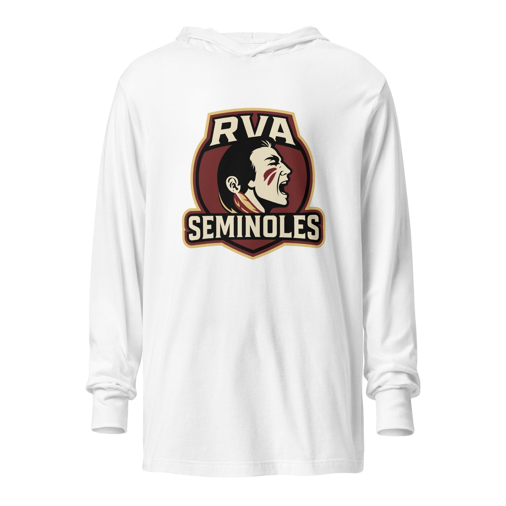 Performance | Hooded Long Sleeve T Shirt | RVA Seminoles | Mascot Logo