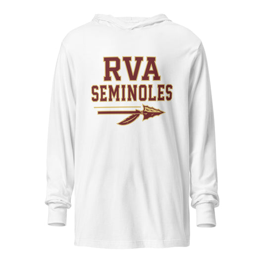 Performance | Hooded Long Sleeve T Shirt | RVA Seminoles | Script Logo