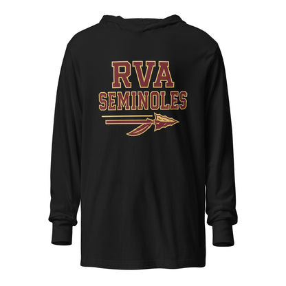 Performance | Hooded Long Sleeve T Shirt | RVA Seminoles | Script Logo