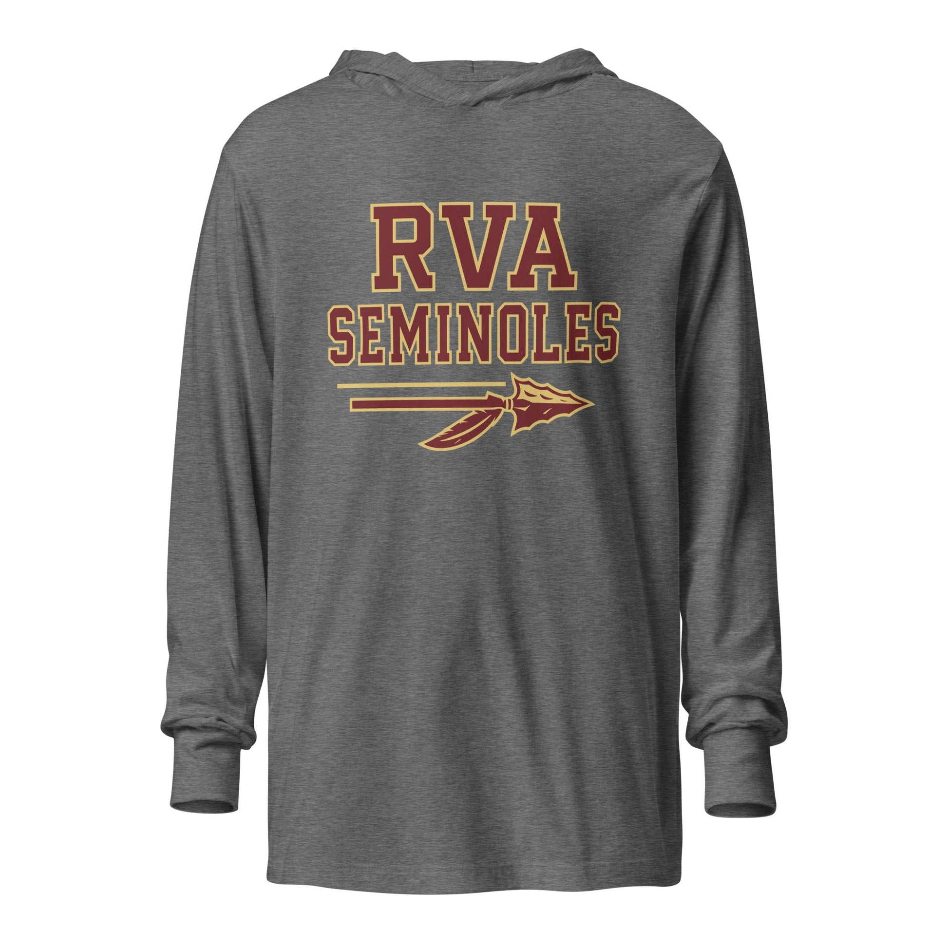 Performance | Hooded Long Sleeve T Shirt | RVA Seminoles | Script Logo