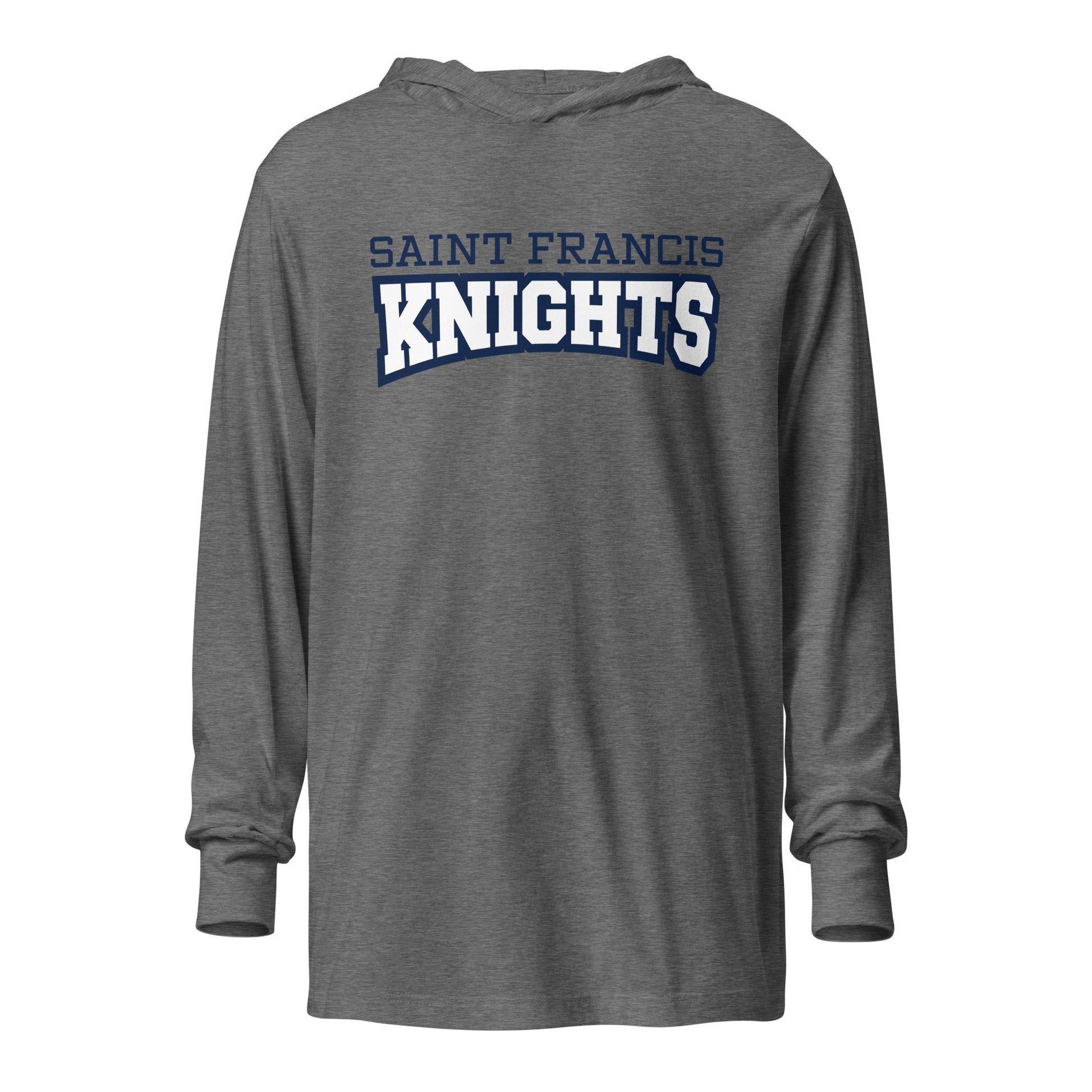 Performance | Hooded Long Sleeve T Shirt | Saint Francis School | Modern Script Logo