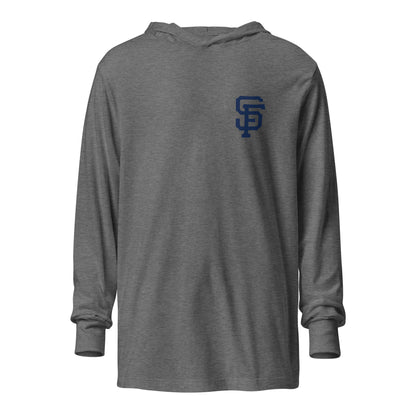 Performance | Hooded Long Sleeve T Shirt | Saint Francis School | SF Crest Logo