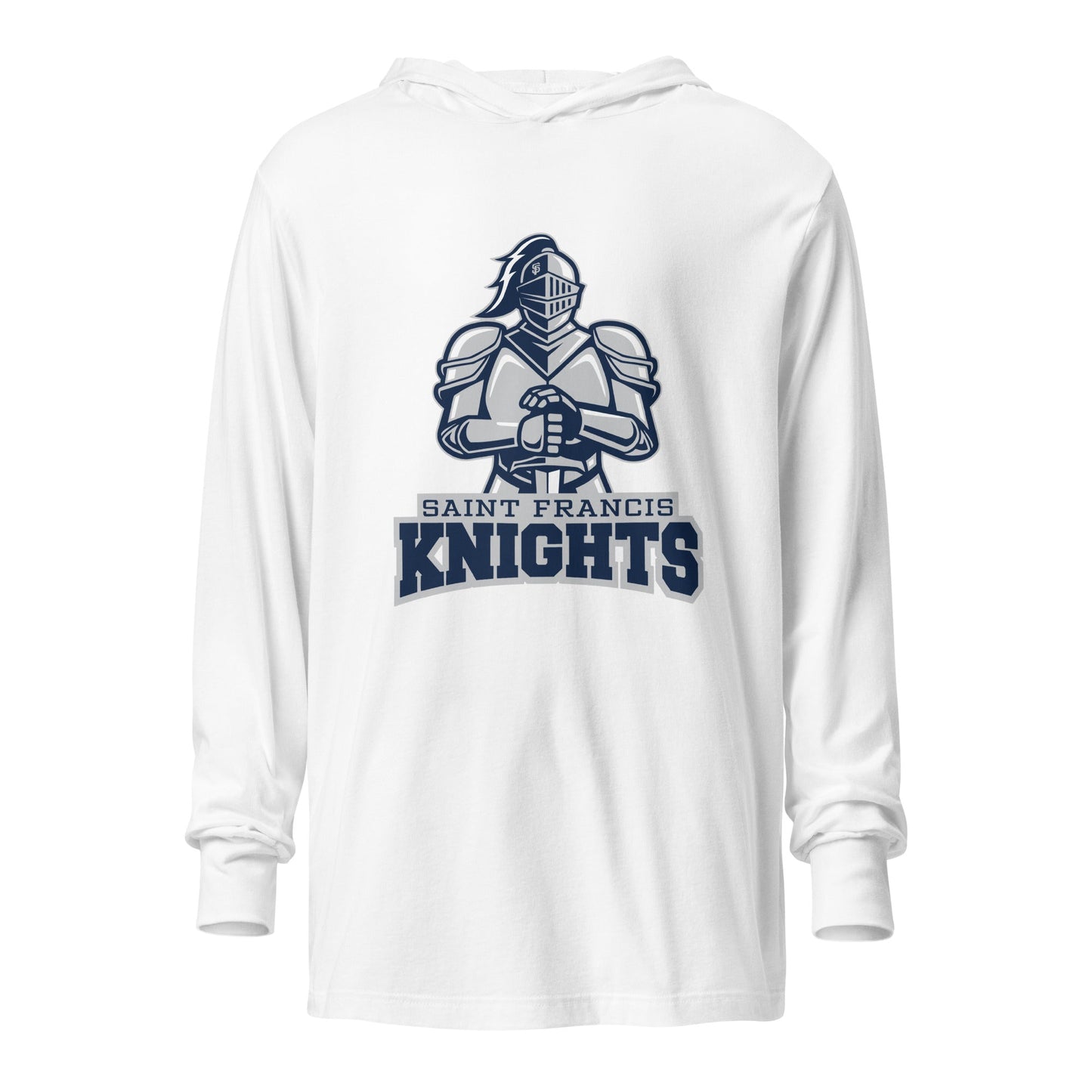 Performance | Hooded Long Sleeve T Shirt | Saint Francis School | Valor Athletics Logo