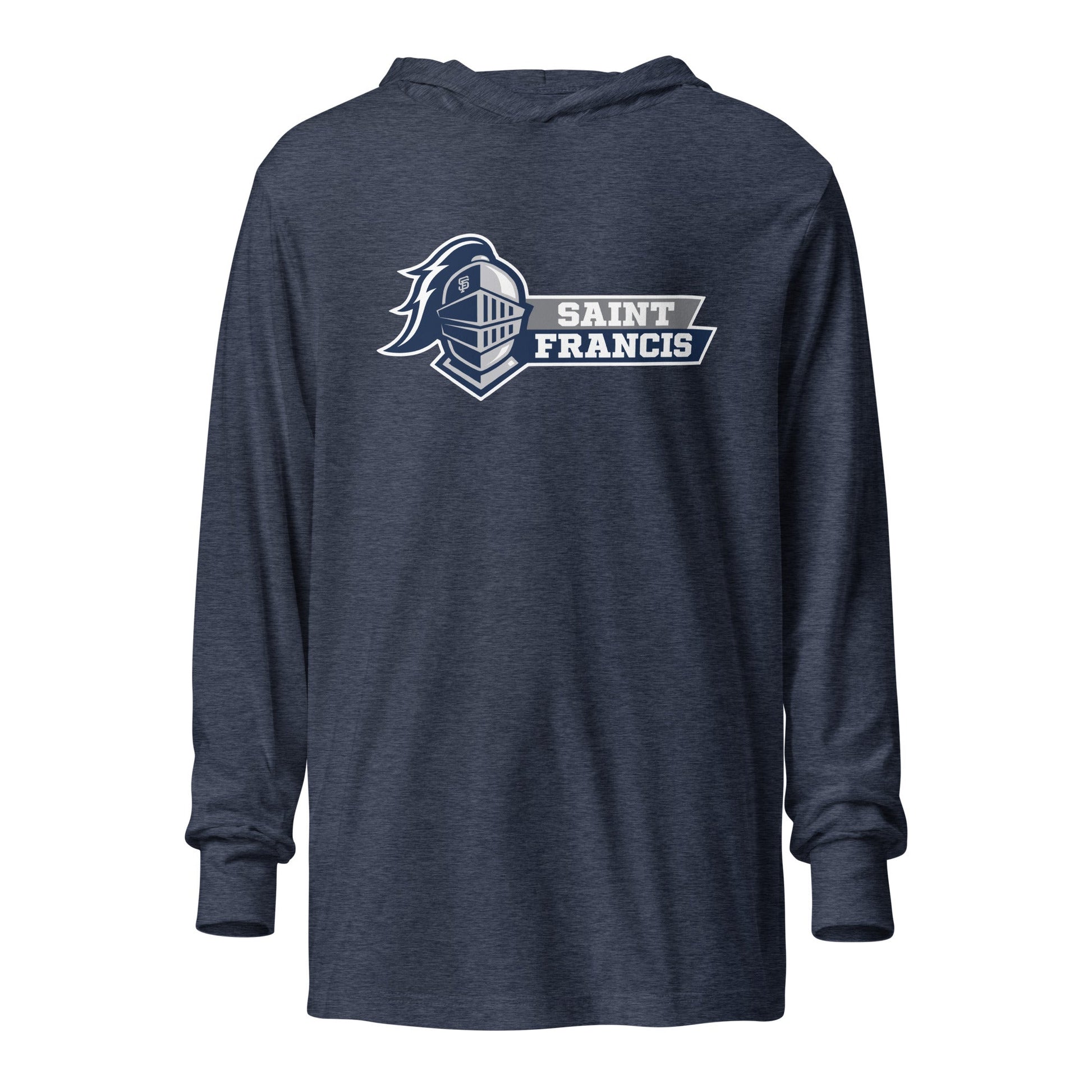 Performance | Hooded Long Sleeve T Shirt | Saint Francis School | Vanguard Logo