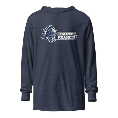 Performance | Hooded Long Sleeve T Shirt | Saint Francis School | Vanguard Logo