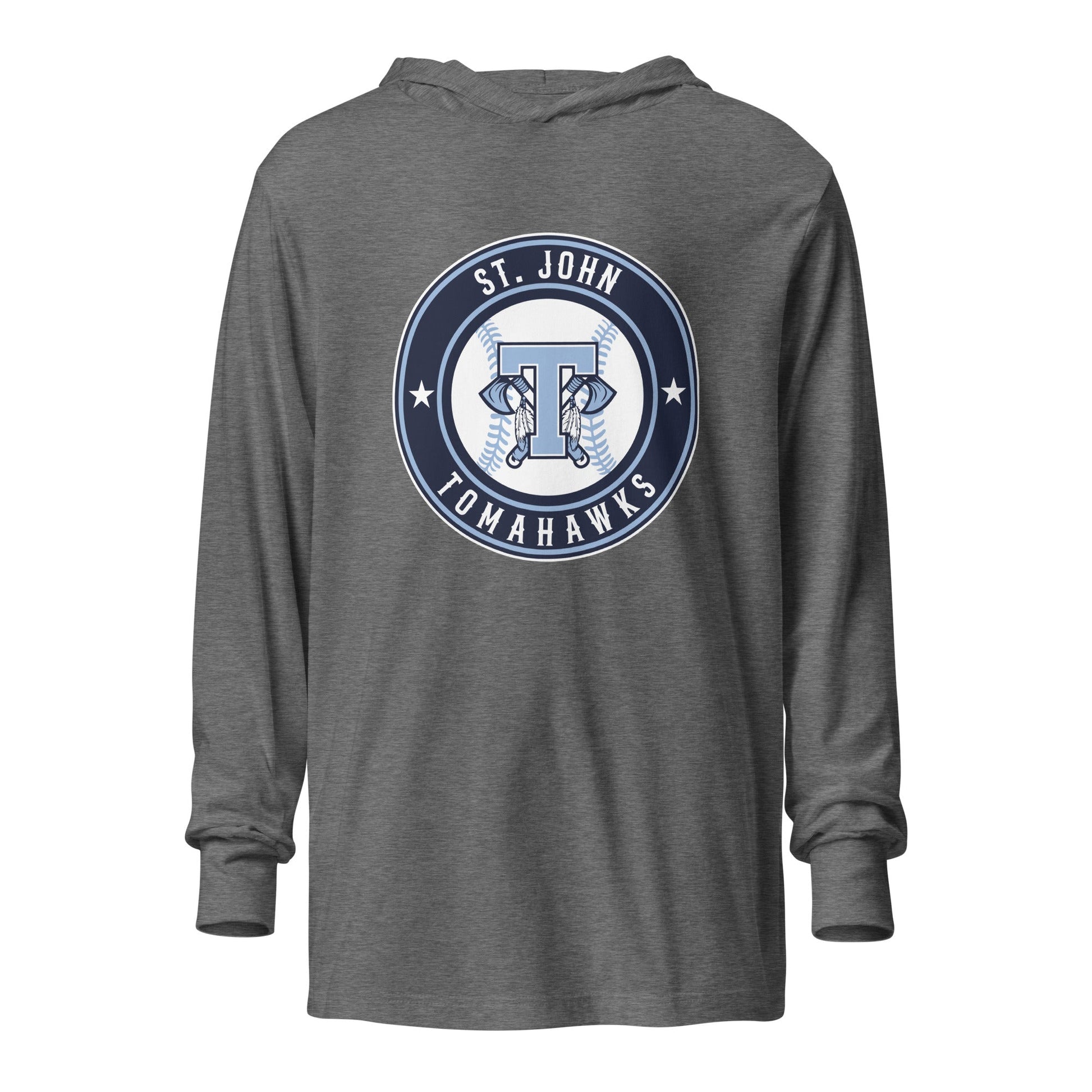 Performance | Hooded Long Sleeve T Shirt | Saint John Tomahawks | Badge Logo