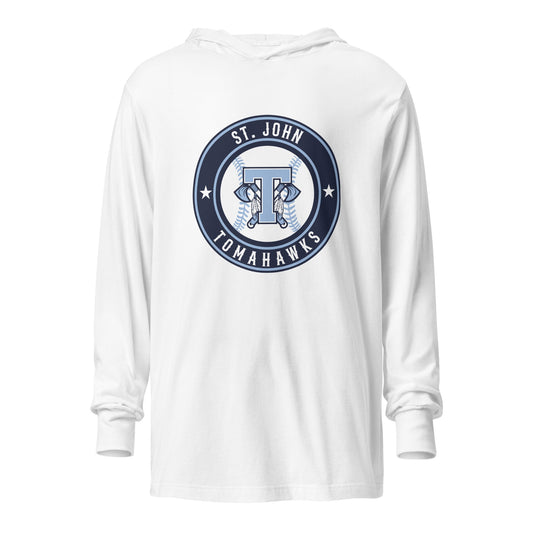 Performance | Hooded Long Sleeve T Shirt | Saint John Tomahawks | Badge Logo