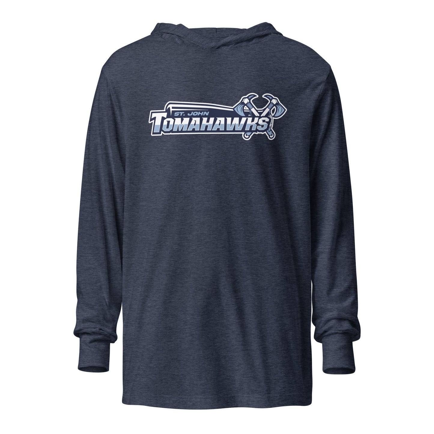 Performance | Hooded Long Sleeve T Shirt | Saint John Tomahawks | Script Logo