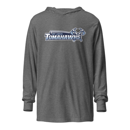 Performance | Hooded Long Sleeve T Shirt | Saint John Tomahawks | Script Logo
