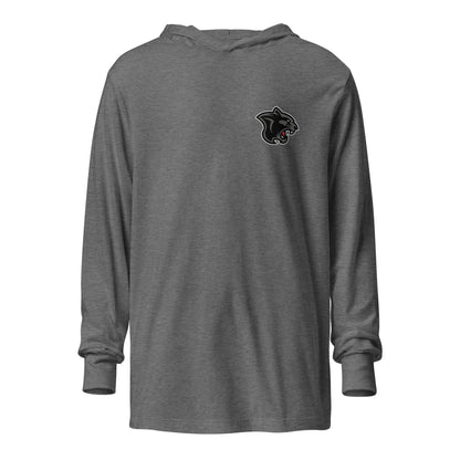 Performance | Hooded Long Sleeve T Shirt | Samuel Fels Football | Panther Mark Logo