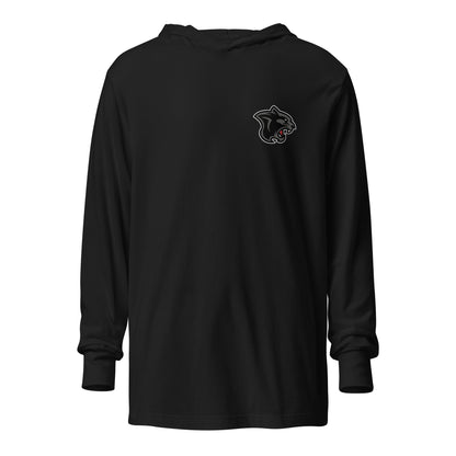 Performance | Hooded Long Sleeve T Shirt | Samuel Fels Football | Panther Mark Logo