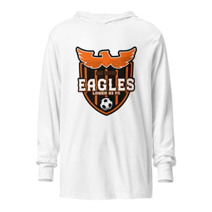 Performance | Hooded Long Sleeve T Shirt | San Bruno Eagles | Shield Logo