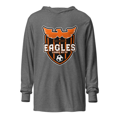 Performance | Hooded Long Sleeve T Shirt | San Bruno Eagles | Shield Logo