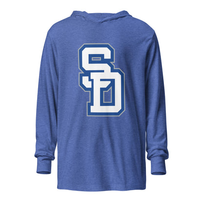 Performance | Hooded Long Sleeve T Shirt | San Diego High School Wrestling | Crest Logo