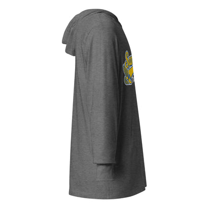 Performance | Hooded Long Sleeve T Shirt | San Juan Track and Field | Script Logo