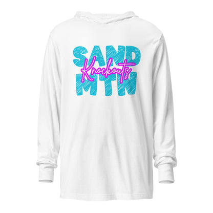 Performance | Hooded Long Sleeve T Shirt | Sand Mountain Knockouts | MTN Logo