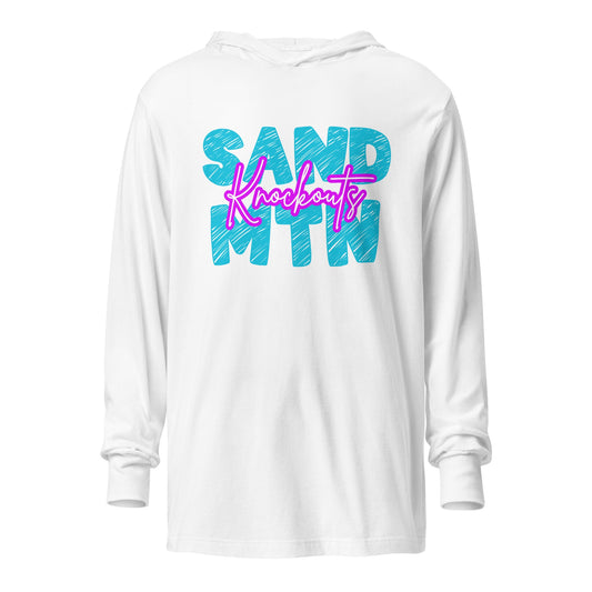 Performance | Hooded Long Sleeve T Shirt | Sand Mountain Knockouts | MTN Logo
