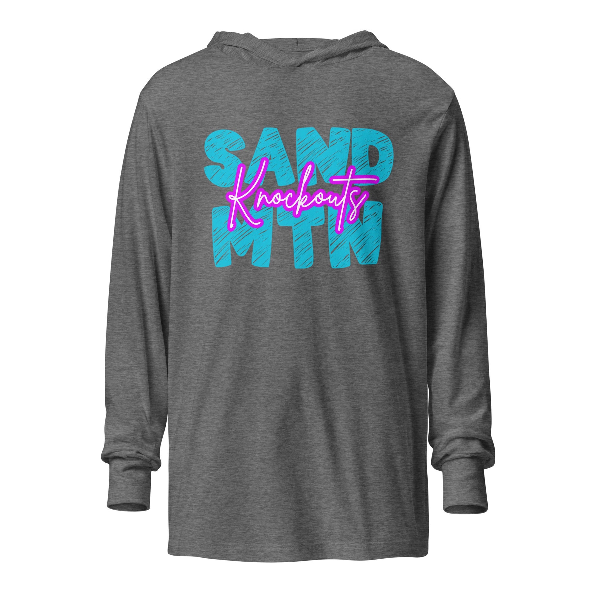 Performance | Hooded Long Sleeve T Shirt | Sand Mountain Knockouts | MTN Logo