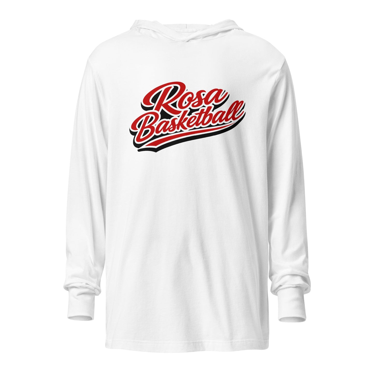 Performance | Hooded Long Sleeve T Shirt | Santa Rosa Elite | Athletics Script Logo