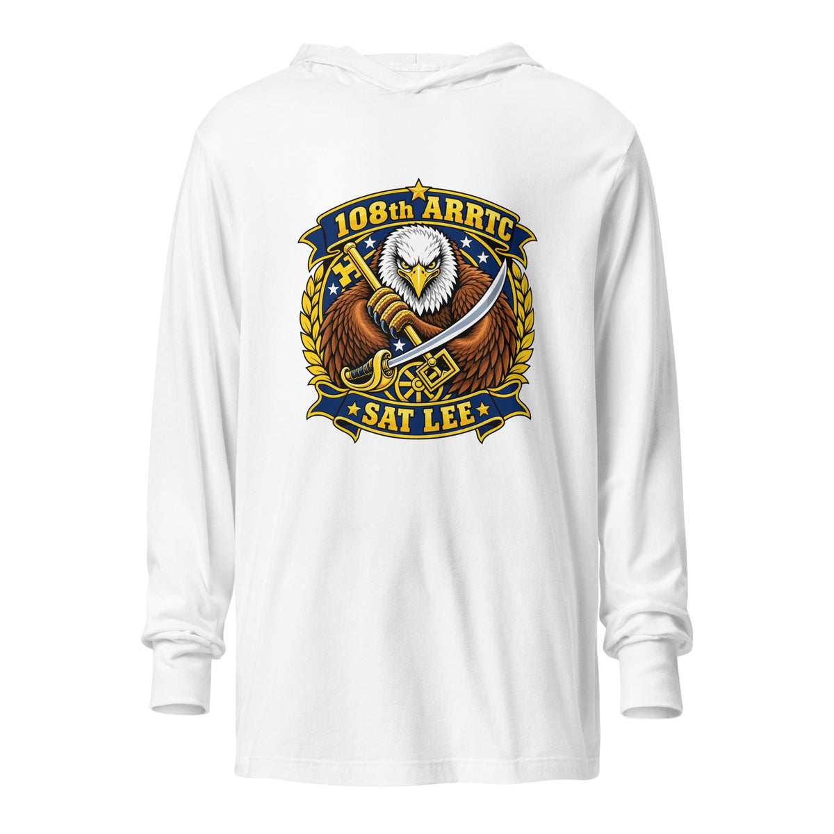 Performance | Hooded Long Sleeve T Shirt | SAT Lee | Emblem Logo