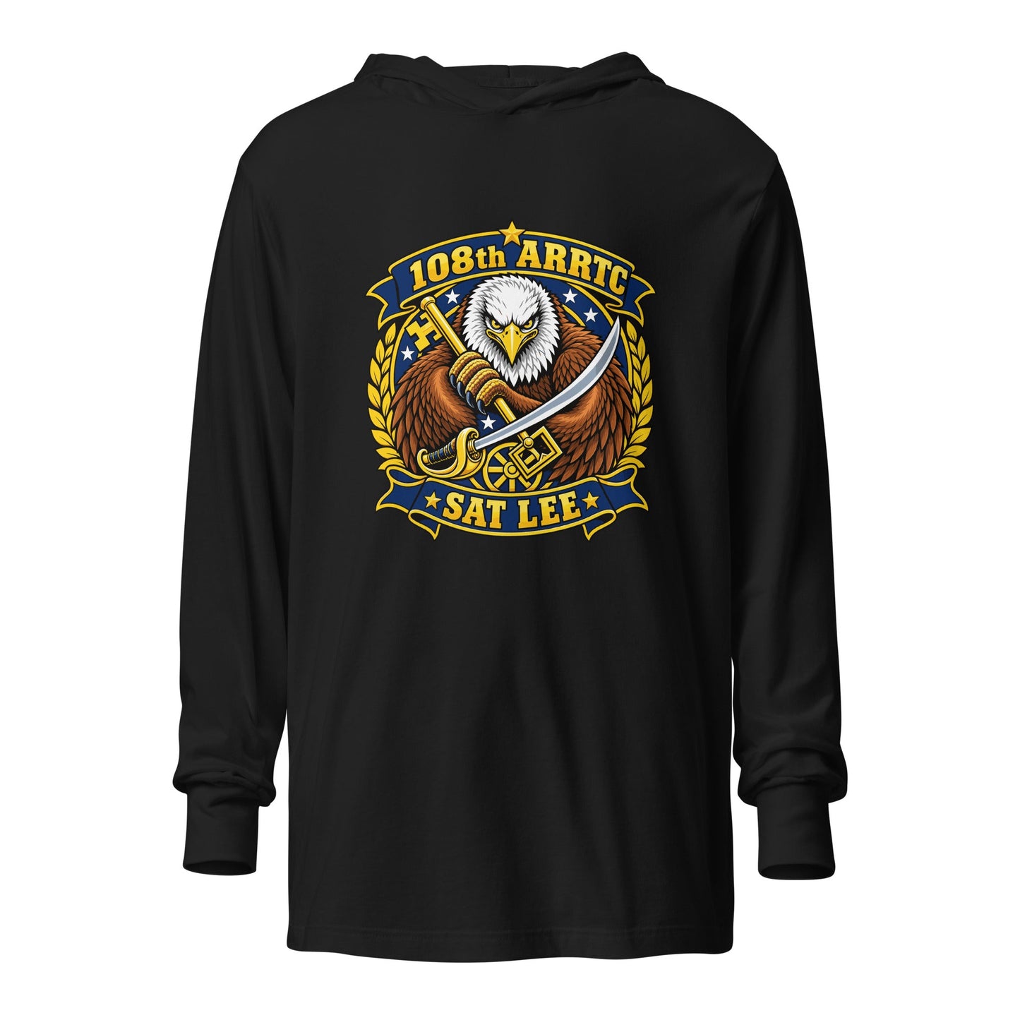 Performance | Hooded Long Sleeve T Shirt | SAT Lee | Emblem Logo