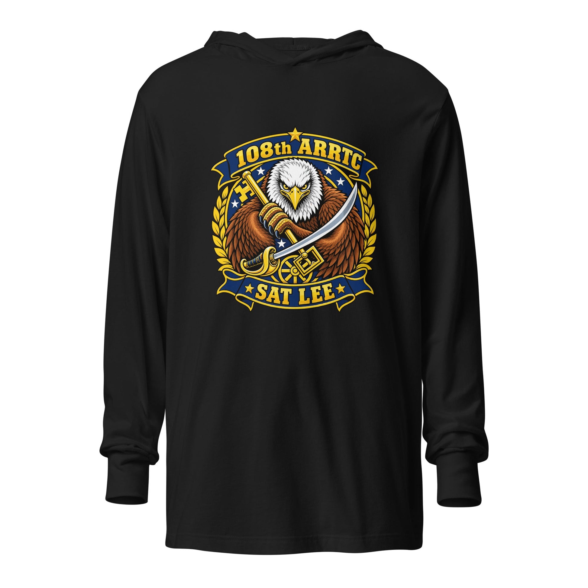 Performance | Hooded Long Sleeve T Shirt | SAT Lee | Emblem Logo
