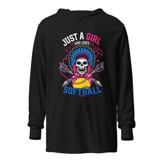 Performance | Hooded Long Sleeve T Shirt | Savage Softball | Athletics Logo