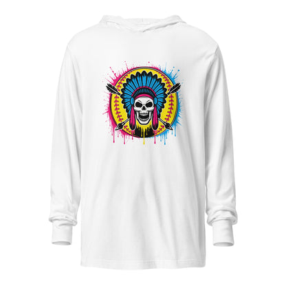 Performance | Hooded Long Sleeve T Shirt | Savage Softball | Emblem Logo