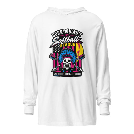 Performance | Hooded Long Sleeve T Shirt | Savage Softball | Tribal Ace Logo